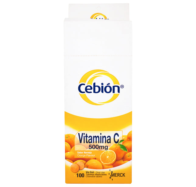 Cebion Masticable Naranja 100 Tabletas