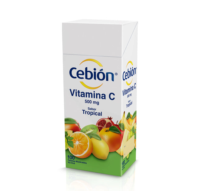 Cebion Masticable Tropical 100 Tabletas