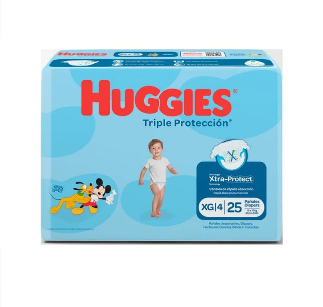 Pañales Huggies Triple Proteccion Etapa Xg 25 Unds