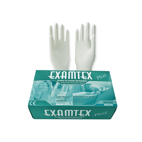 Guante Latex Examtex Talla M 100 Und