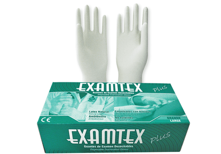 Guante Latex Examtex Talla L 100 Und