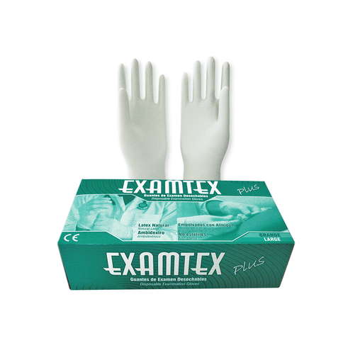 Guante Latex Examtex Talla L 100 Und