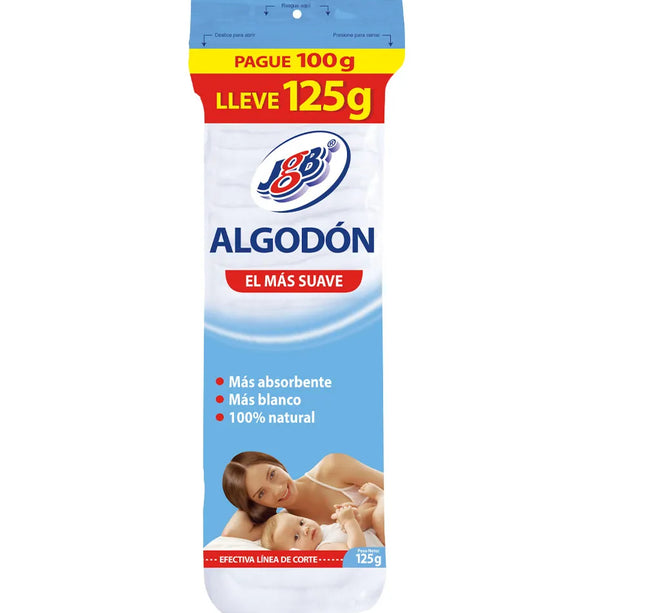 Algodon Zig Zag Jgb Pague 100 Lleve 125