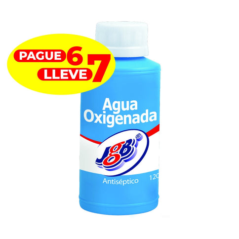 Agua Oxigenada Jgb 120 Ml Pague 6 Lleve 7