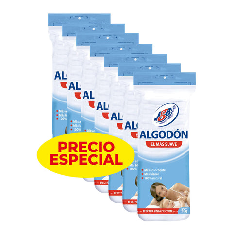 Algodon Zig Zag Jgb 50 Gr 7 Unidades