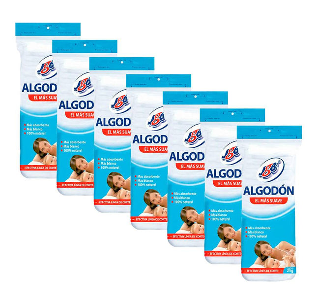Algodon Zig Zag Jgb 25 Gr 7 Unidades