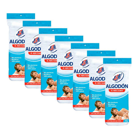 Algodon Zig Zag Jgb 25 Gr 7 Unidades