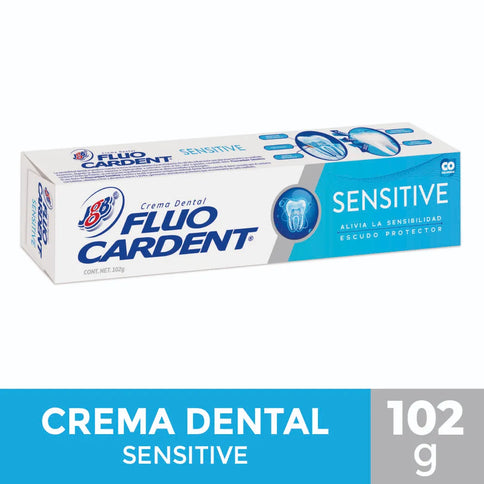 Crema Dental Fluocardent Sensitive 102Gr