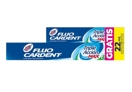 Crema Dental Fluocarden Triple Acción Max 50Ml. Gratis Crema 22Ml