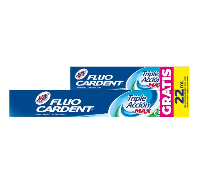 Crema Dental Fluocarden Triple Acción Max 50Ml. Gratis Crema 22Ml