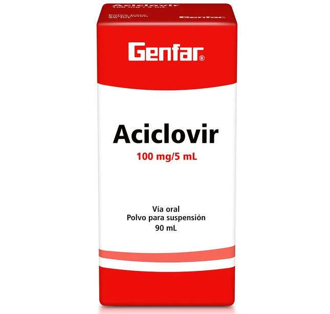 Aciclovir 100 Mg Suspension 90 Ml Gf