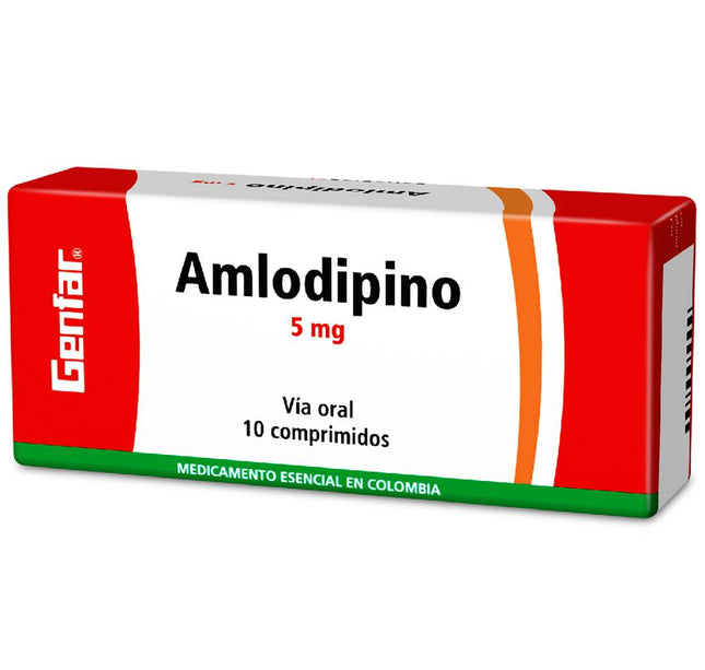 Amlodipino 5 Mg 10 Tabletas Gf