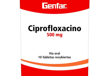 Ciprofloxacino 500 Mg 10 Tabletas Gf
