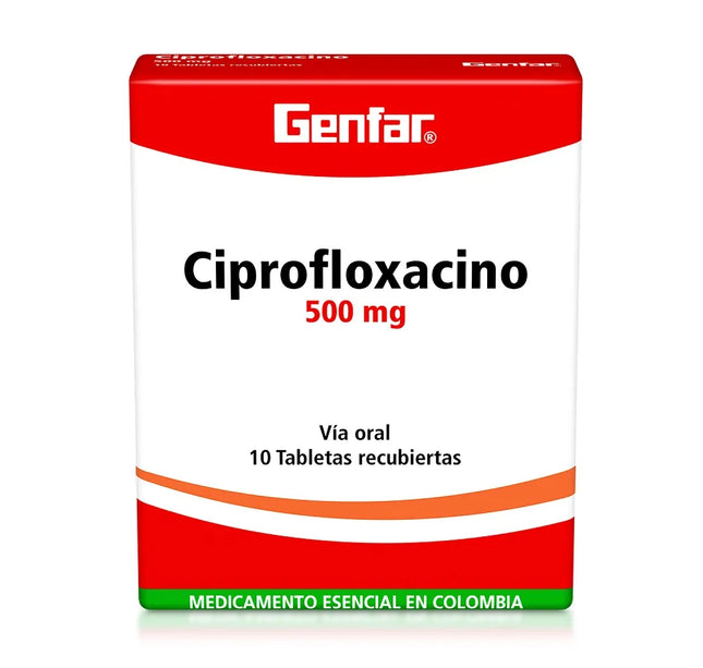 Ciprofloxacino 500 Mg 10 Tabletas Gf
