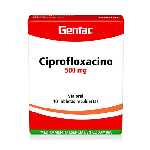 Ciprofloxacino 500 Mg 10 Tabletas Gf