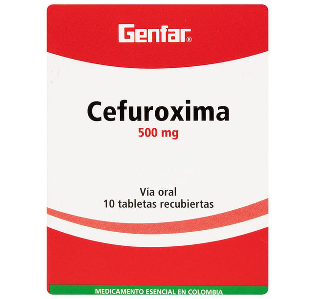 Cefuroxima 500 Mg 10 Tbs Gf(P)43850