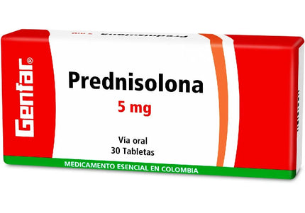 Prednisolona 5 Mg 30 Tabletas Gf