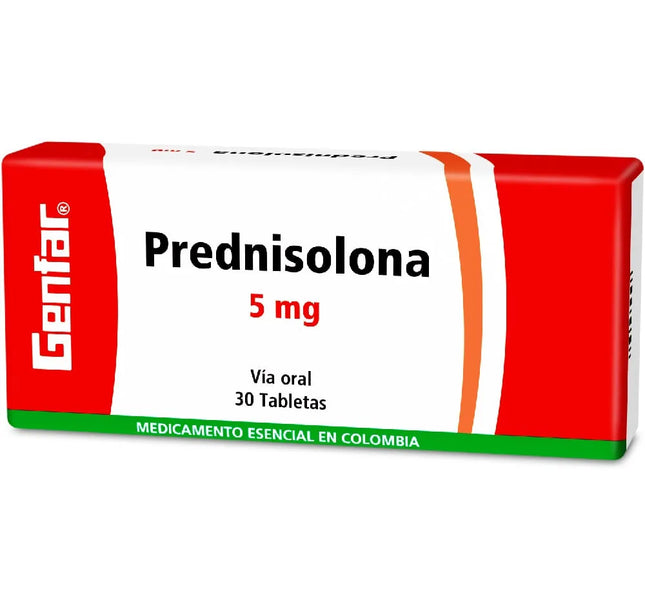 Prednisolona 5 Mg 30 Tabletas Gf