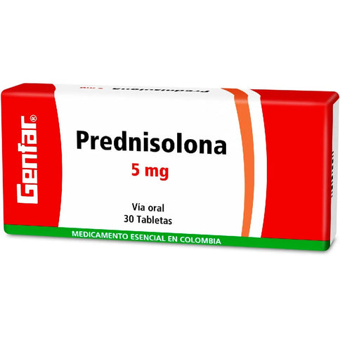 Prednisolona 5 Mg 30 Tabletas Gf