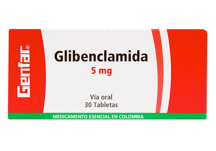 Glibenclamida 5 Mg 30 Tbs Gf
