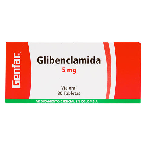 Glibenclamida 5 Mg 30 Tbs Gf