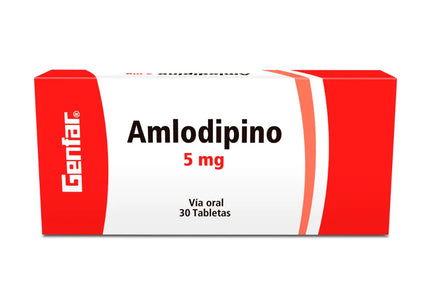 Amlodipino 5 Mg  30 Tbs Gf