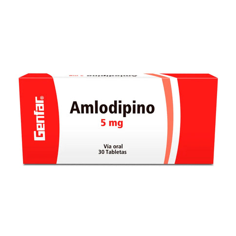 Amlodipino 5 Mg  30 Tbs Gf
