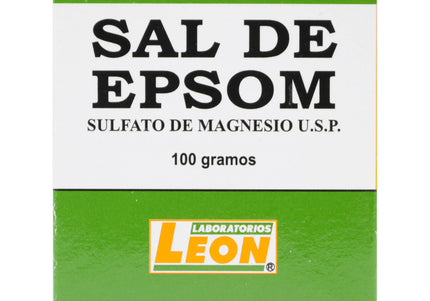 Sal De Epsom Caja 100 Gm Leon