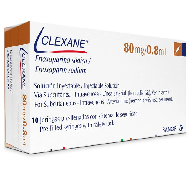 Clexane 80M/0.8Ml Inyectable 10 Unidades