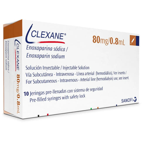 Clexane 80M/0.8Ml Inyectable 10 Unidades