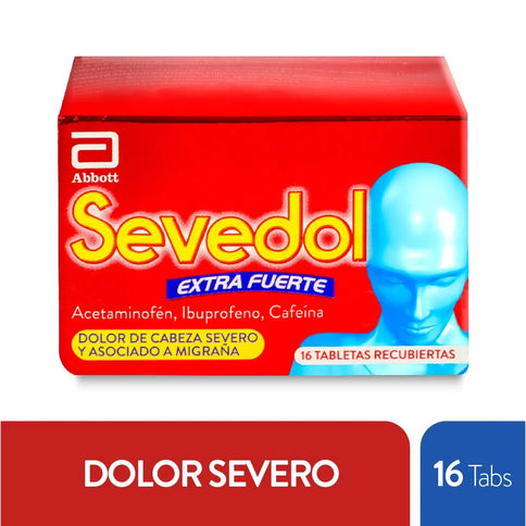 Sevedol Extra Fuerte 16 Tabletas
