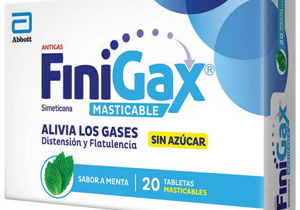 Finigax Masticable Menta 20 Tabletas