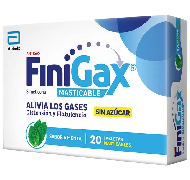 Finigax Masticable Menta 20 Tabletas