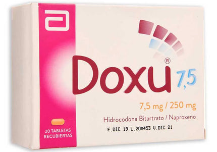Doxu 250Mg/7.5Mg 20 Tabletas