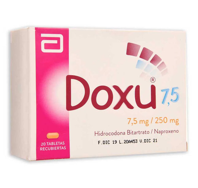 Doxu 250Mg/7.5Mg 20 Tabletas