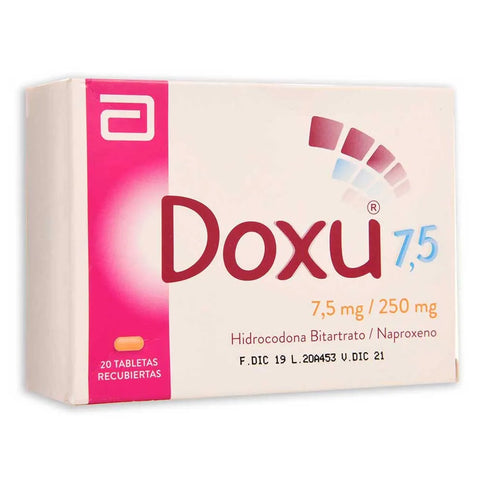 Doxu 250Mg/7.5Mg 20 Tabletas