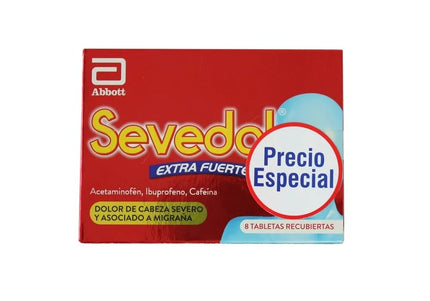 Sevedol Extra Fuerte 8 Tabletas