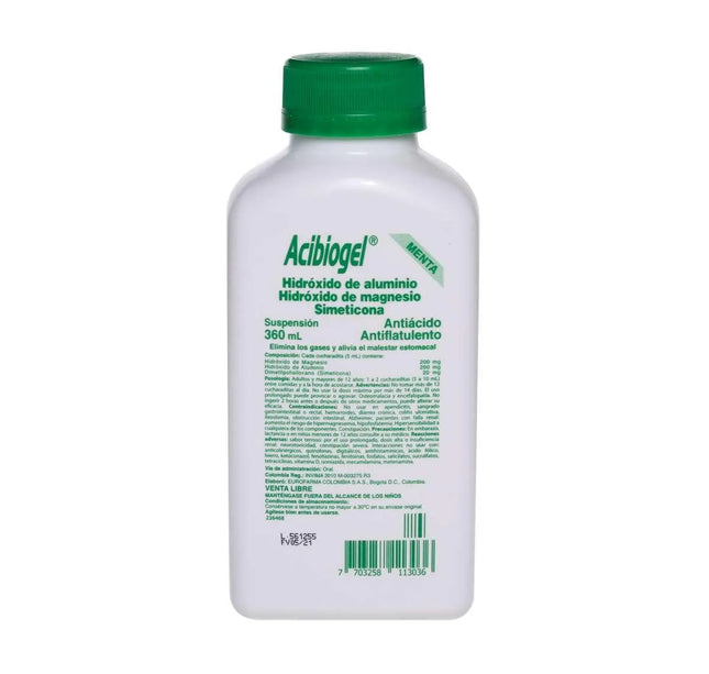 Acibiogel Hidroxido De Aluminio 360Ml