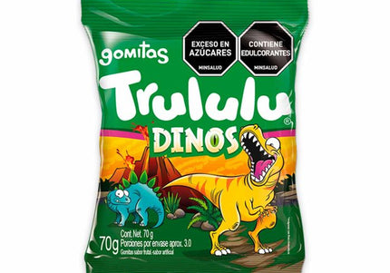 Gomas Trululu Dinos Bolsa 70 Gr