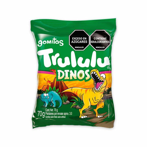 Gomas Trululu Dinos Bolsa 70 Gr