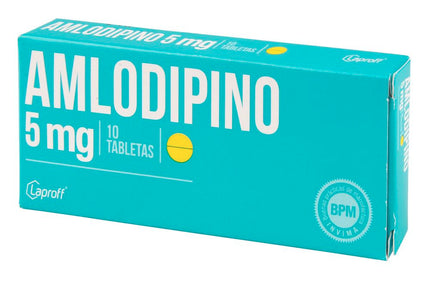 Amlodipino 5 Mg 10 Tabletas