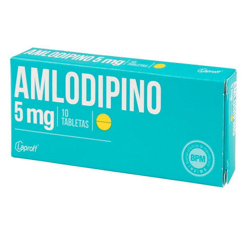 Amlodipino 5 Mg 10 Tabletas