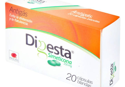 DIGESTA 250 MG 20 TBS