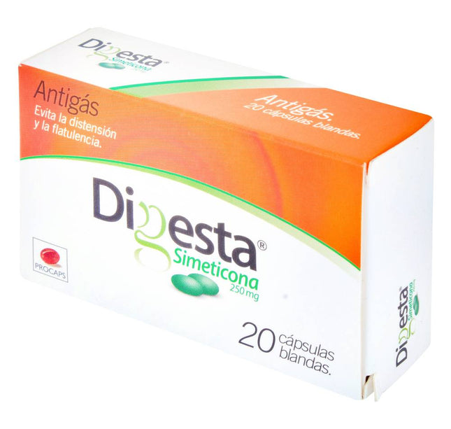 DIGESTA 250 MG 20 TBS