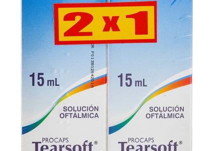 Tearsoft Solucion Oftalmica 15 Ml 2X1