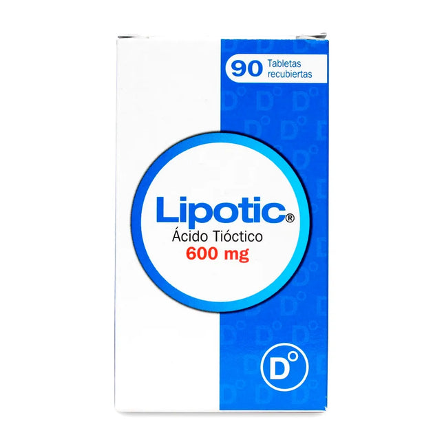 Lipotic 600 Mg 90 Tabletas