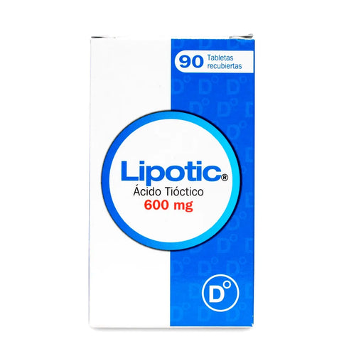 Lipotic 600 Mg 90 Tabletas