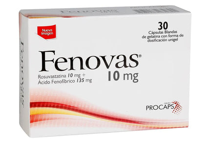 Fenovas 10Mg 30 Capsulas Blandas