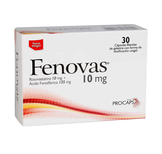 Fenovas 10Mg 30 Capsulas Blandas