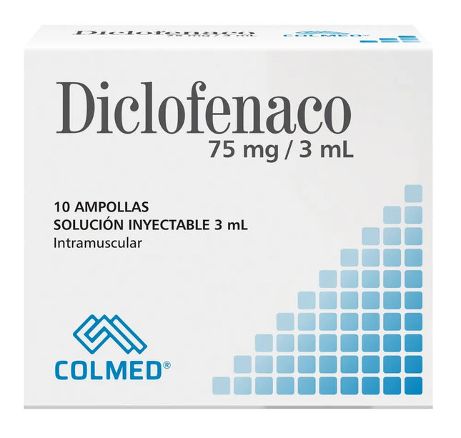 Diclofenaco 75 Mg/3 Ml 10 Amp